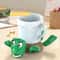 Funny Frightened Turtle Drink Coasters Creative Table Ornament 1