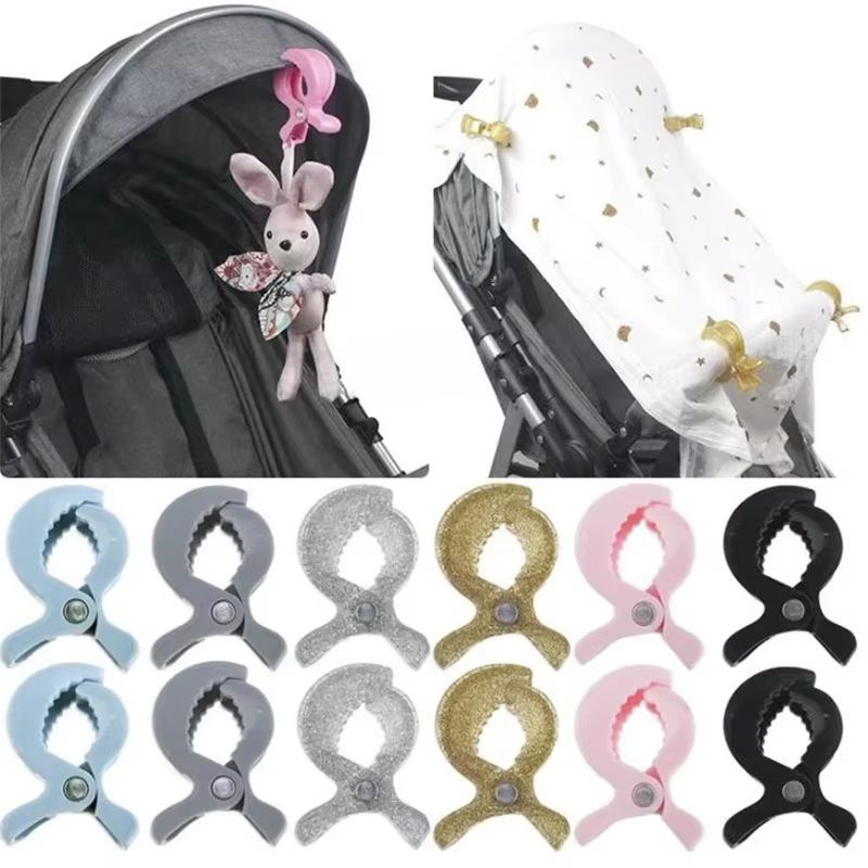 Baby Stroller Alligator Clamp Clips Portable Pram Car Seat Hooks 0