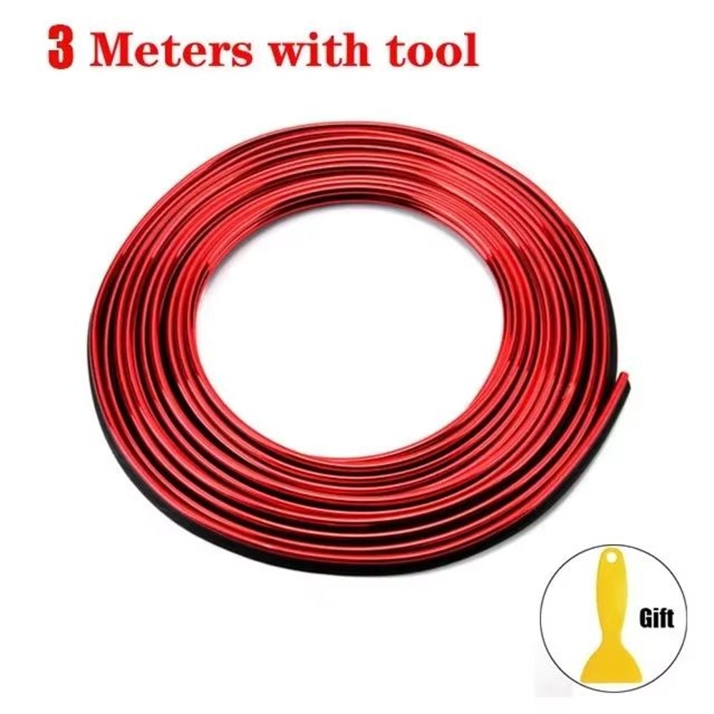 Flexible Car Molding Decoration Strips Auto Interior Trim Dashboard Door Edge 11