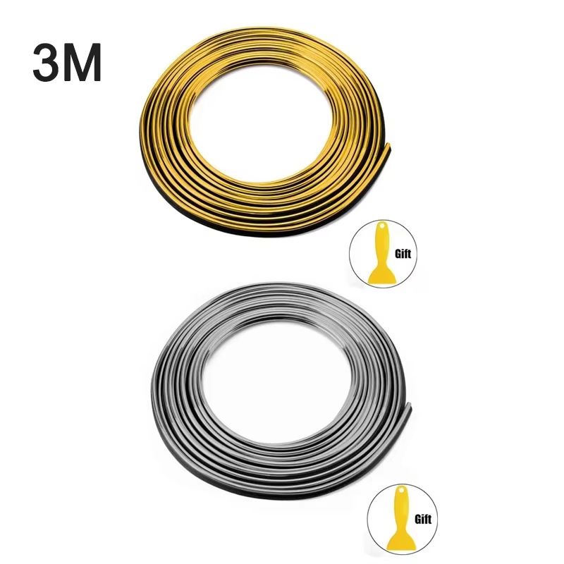 Flexible Car Molding Decoration Strips Auto Interior Trim Dashboard Door Edge 21