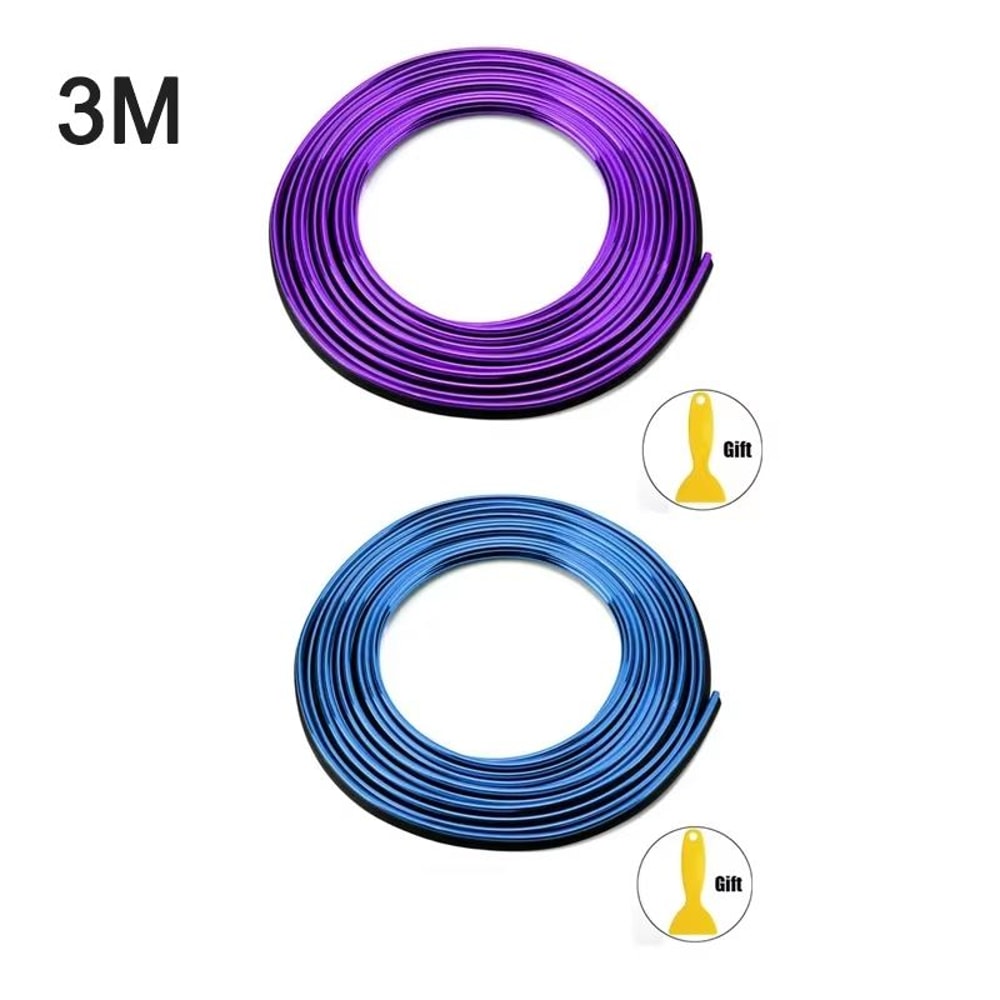 Flexible Car Molding Decoration Strips Auto Interior Trim Dashboard Door Edge 23