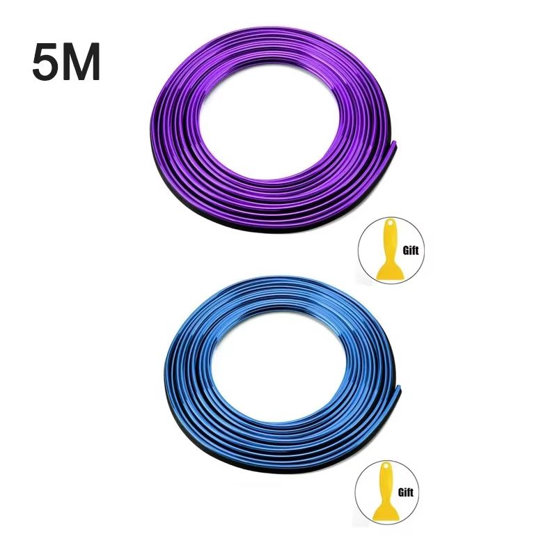 Flexible Car Molding Decoration Strips Auto Interior Trim Dashboard Door Edge 25