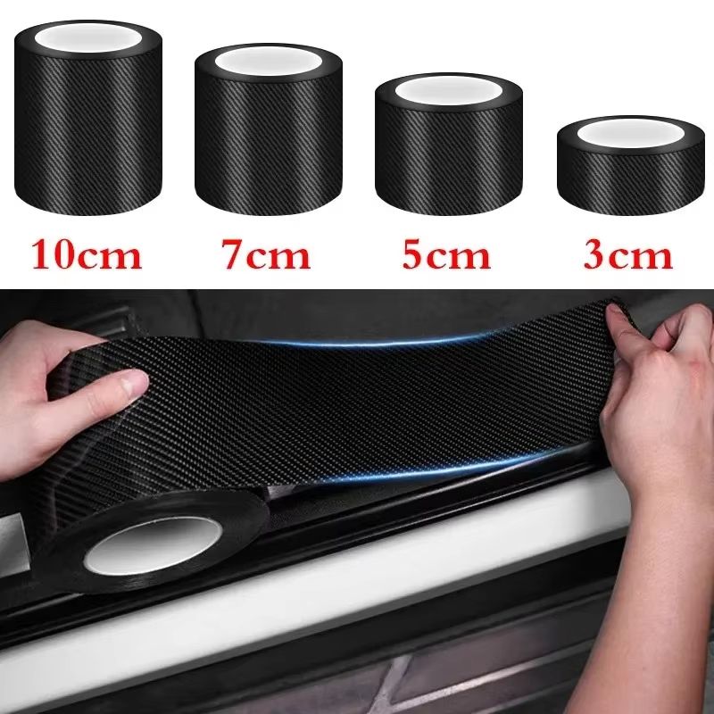 Carbon Fiber Car Protective Strips AntiScratch Waterproof Film 3