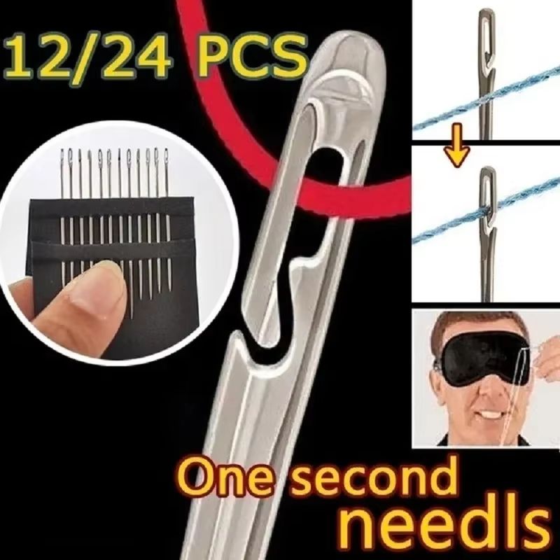 Stainless Steel Blind Needles With Side Hole For Threading 1248 Pcs 2