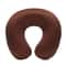 Inflatable Travel Neck Pillow With Soft Plush Cover For Car Flight And Office 12