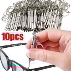 portable precision glasses screwdriver keychain eyeglass and watch repair kit (1–10pcs)