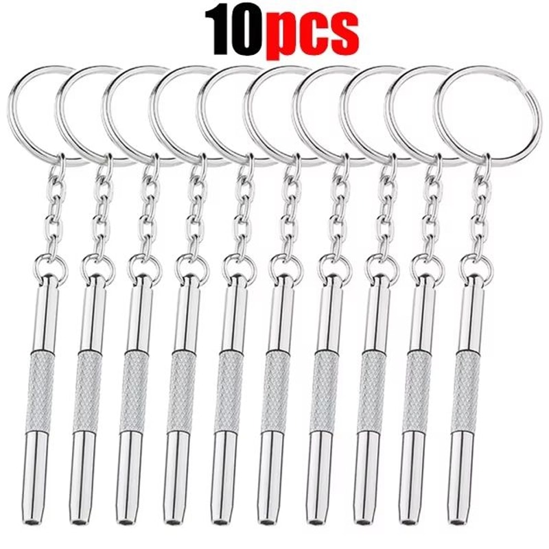 Portable Precision Glasses Screwdriver Keychain Eyeglass And Watch Repair Kit 110pcs 9