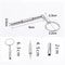 Portable Precision Glasses Screwdriver Keychain Eyeglass And Watch Repair Kit 110pcs 4