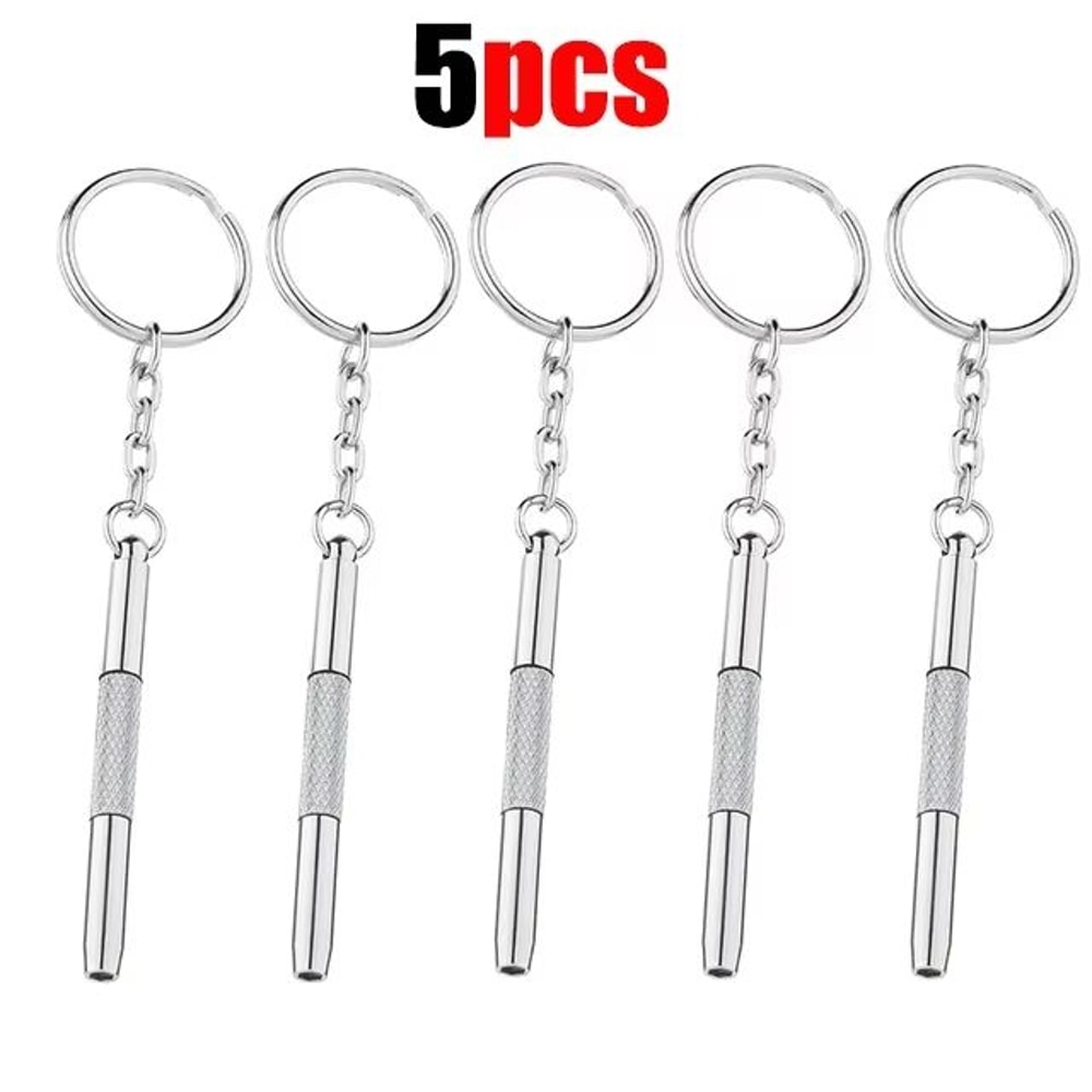 Portable Precision Glasses Screwdriver Keychain Eyeglass And Watch Repair Kit 110pcs 8