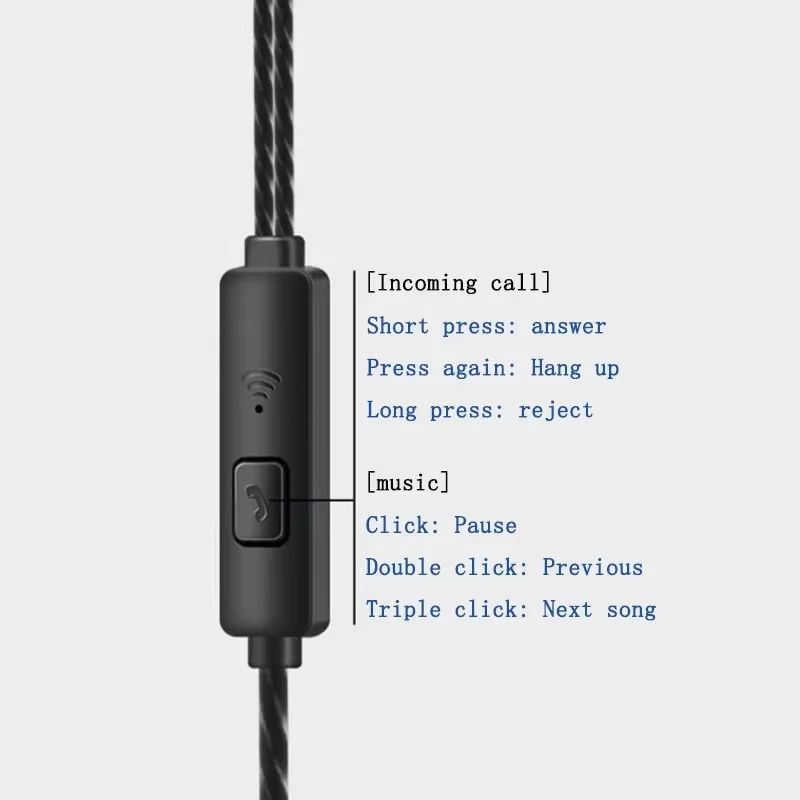 Universal 35mm Wired Sport Earbuds With Mic And Volume Control 3