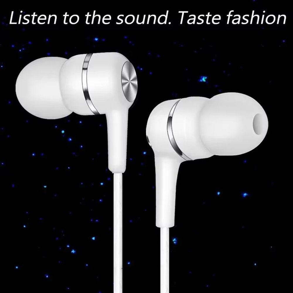 Universal 35mm Wired Sport Earbuds With Mic And Volume Control 4