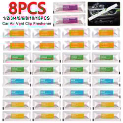 car air vent clip freshener with osmanthus aroma refill sticks (4/8 pcs)