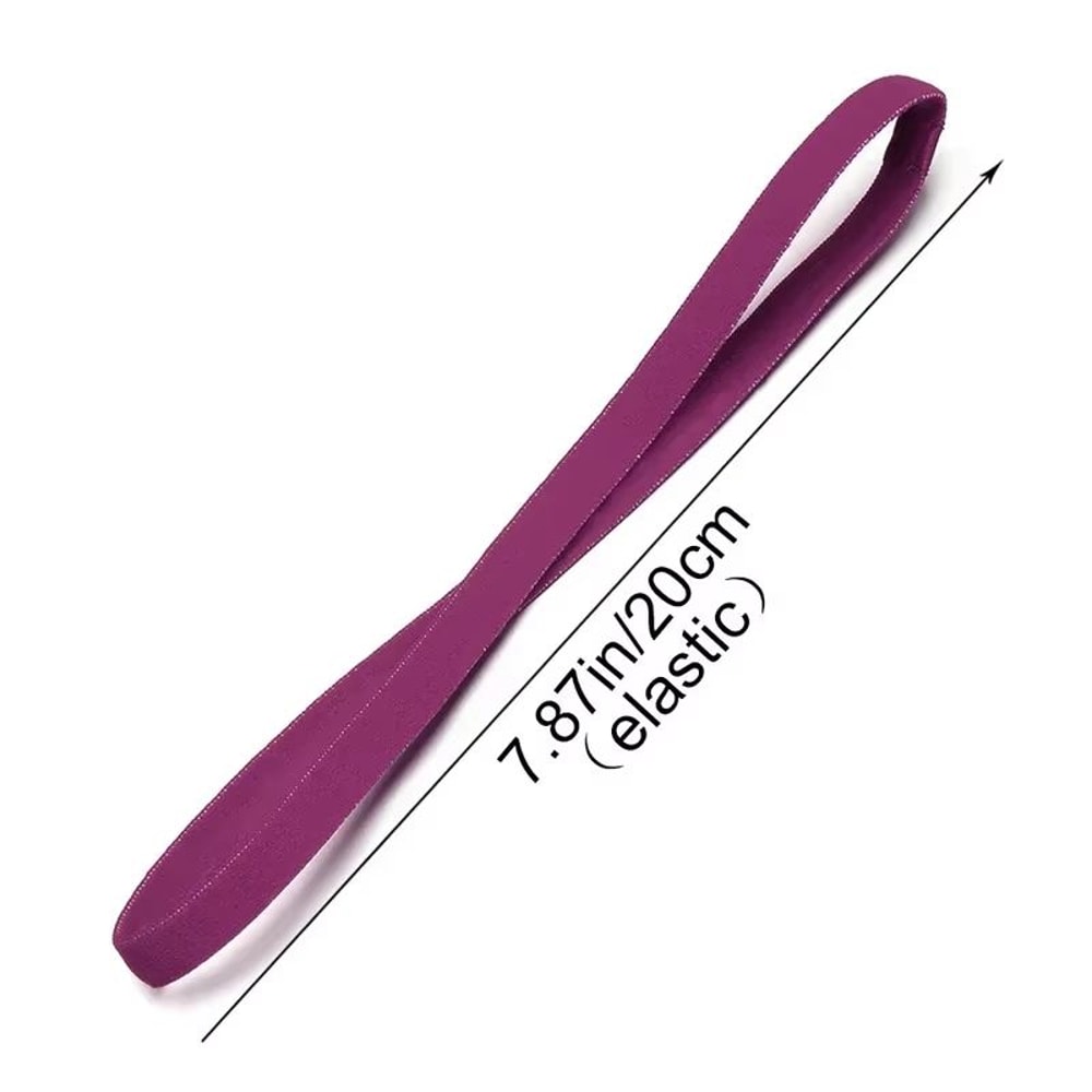 Thin Elastic Sport Headband Candy Color AntiSlip Sweatband Hair Accessory 5