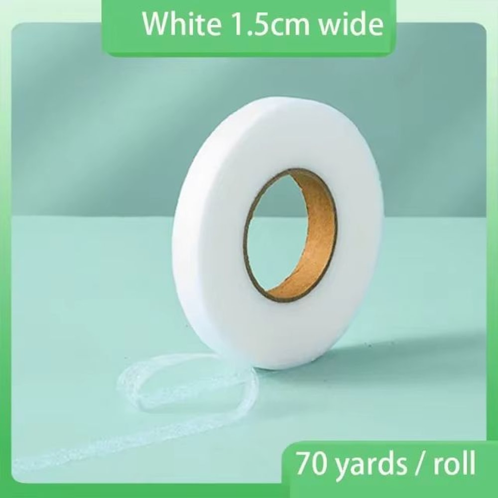 DoubleSided NonWoven Interlining Adhesive Fabric Cloth IronOn Hem Tape Web For Sewing Crafts 9