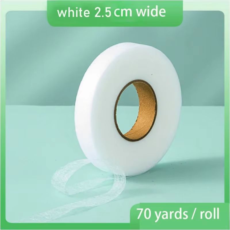 DoubleSided NonWoven Interlining Adhesive Fabric Cloth IronOn Hem Tape Web For Sewing Crafts 11