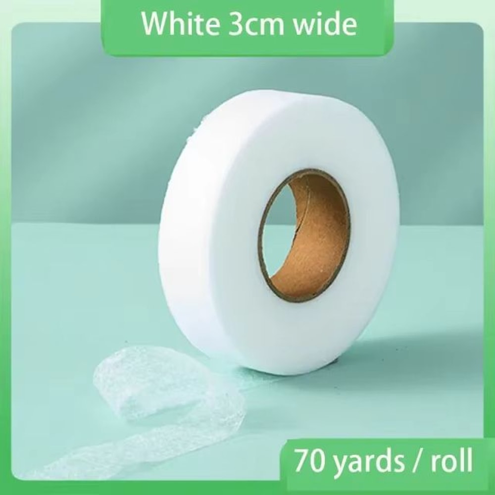 DoubleSided NonWoven Interlining Adhesive Fabric Cloth IronOn Hem Tape Web For Sewing Crafts 12