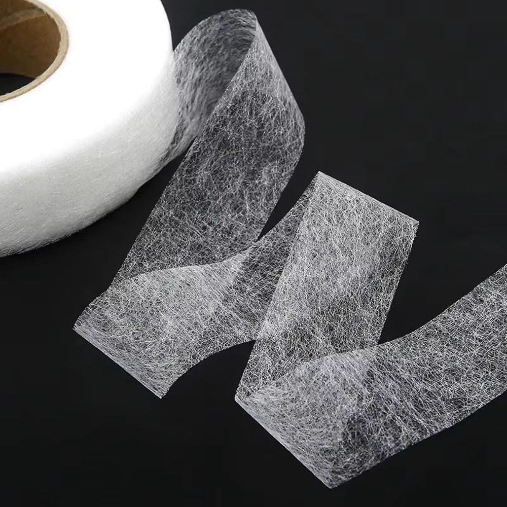 DoubleSided NonWoven Interlining Adhesive Fabric Cloth IronOn Hem Tape Web For Sewing Crafts 1