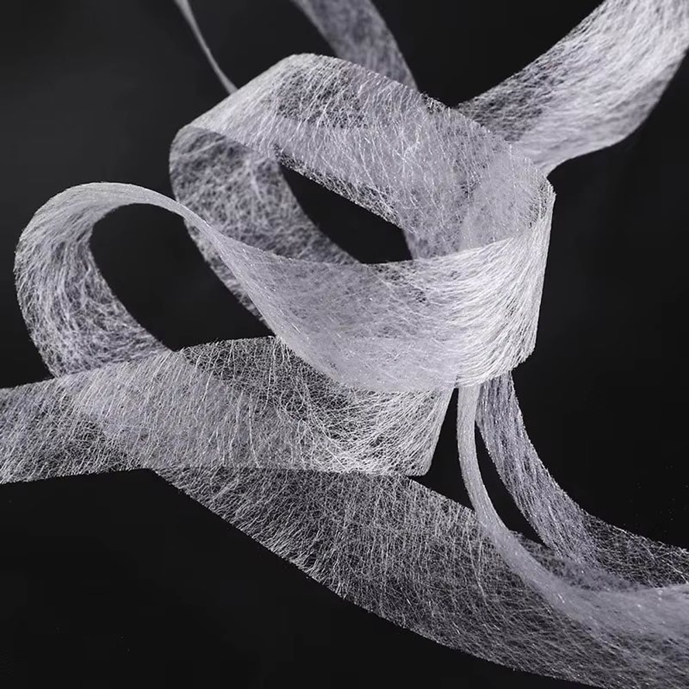 DoubleSided NonWoven Interlining Adhesive Fabric Cloth IronOn Hem Tape Web For Sewing Crafts 3