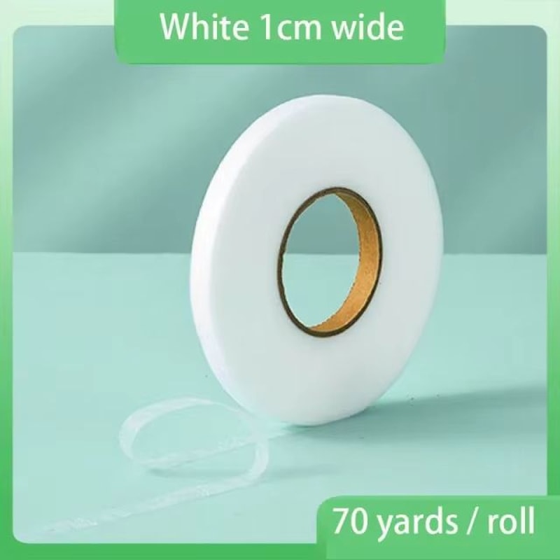 DoubleSided NonWoven Interlining Adhesive Fabric Cloth IronOn Hem Tape Web For Sewing Crafts 7