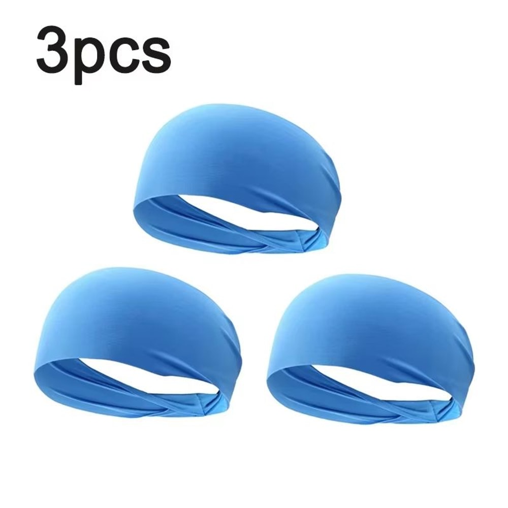 UltraThin Breathable Sports Sweatband Headwrap Absorbent Outdoor Headband 12