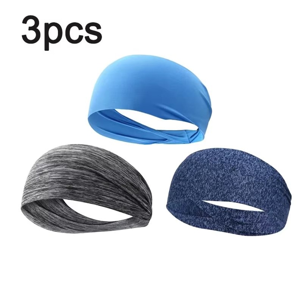UltraThin Breathable Sports Sweatband Headwrap Absorbent Outdoor Headband 15