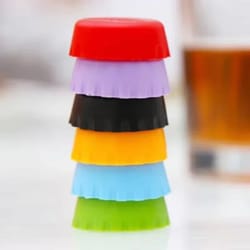 creative silicone bottle cap covers for beer, wine, and condiments