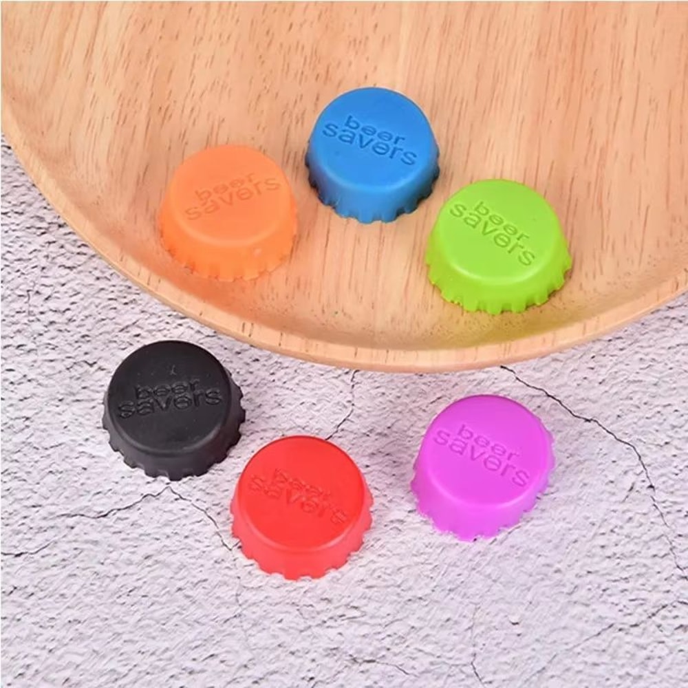 Creative Silicone Bottle Cap Covers For Beer Wine And Condiments 4