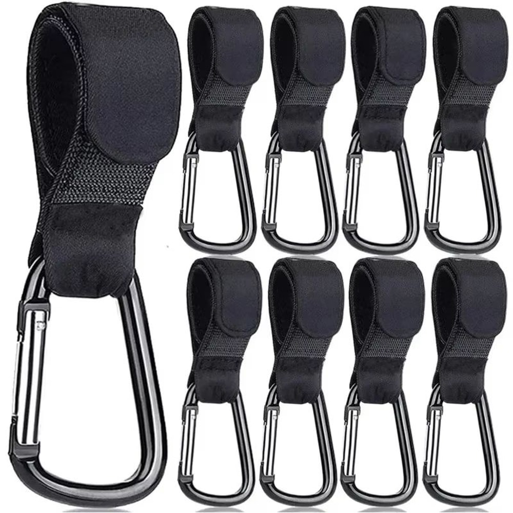 Aluminum Alloy Baby Stroller Hooks Carabiner Clip Organizer 15 Pcs 0