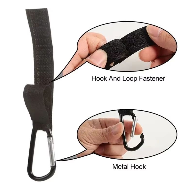 Aluminum Alloy Baby Stroller Hooks Carabiner Clip Organizer 15 Pcs 2