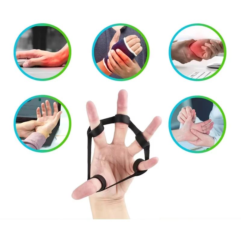 Silicone Hand Gripper And Finger Expander Resistance Bands For Grip And Wrist Strength 1
