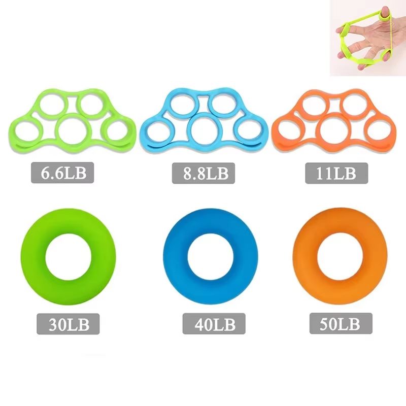 Silicone Hand Gripper And Finger Expander Resistance Bands For Grip And Wrist Strength 3