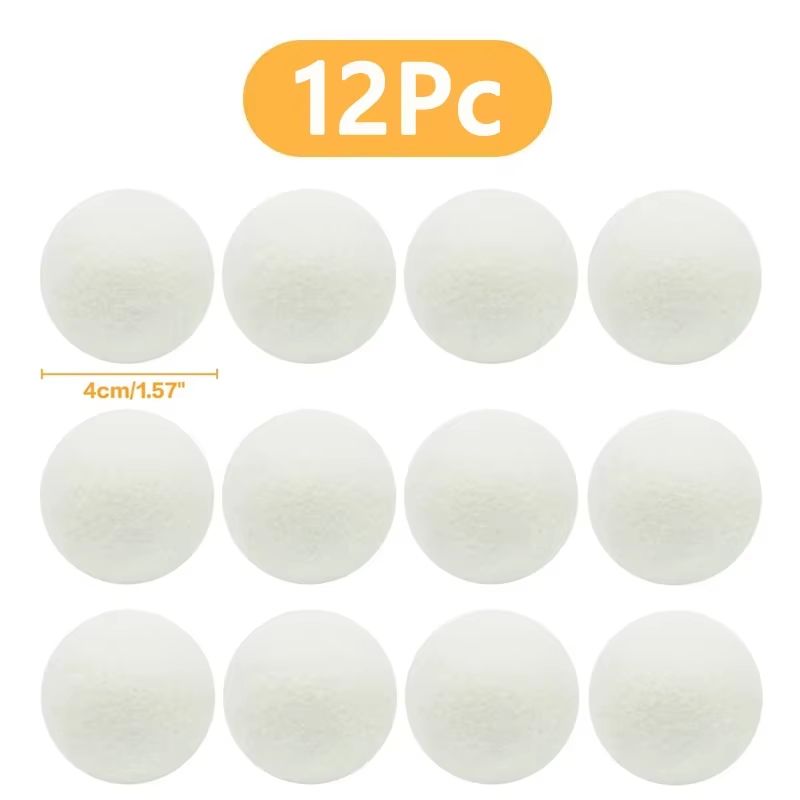 Reusable Wool Dryer Balls Natural Fabric Softener Laundry Set 15