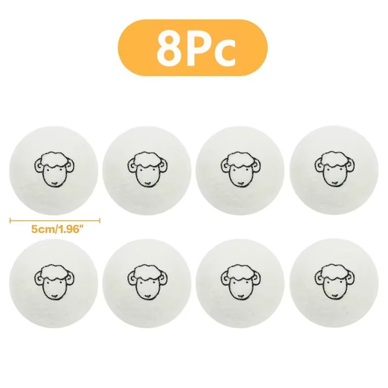 Reusable Wool Dryer Balls Natural Fabric Softener Laundry Set 20