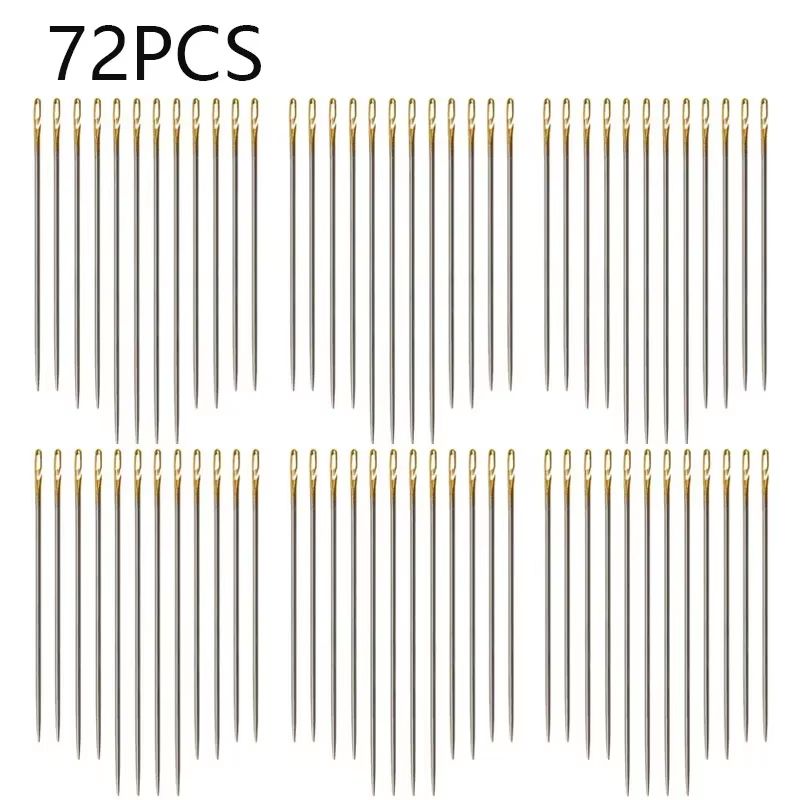 MultiSize Stainless Steel Sewing Needle Set Side Opening Household Hand Tools 9