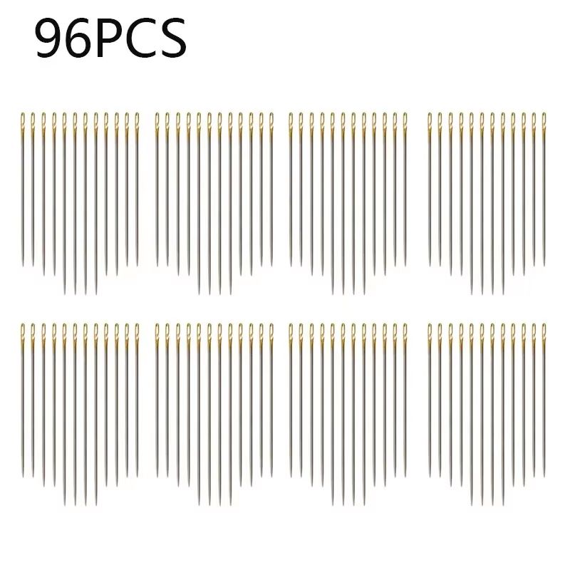 MultiSize Stainless Steel Sewing Needle Set Side Opening Household Hand Tools 10