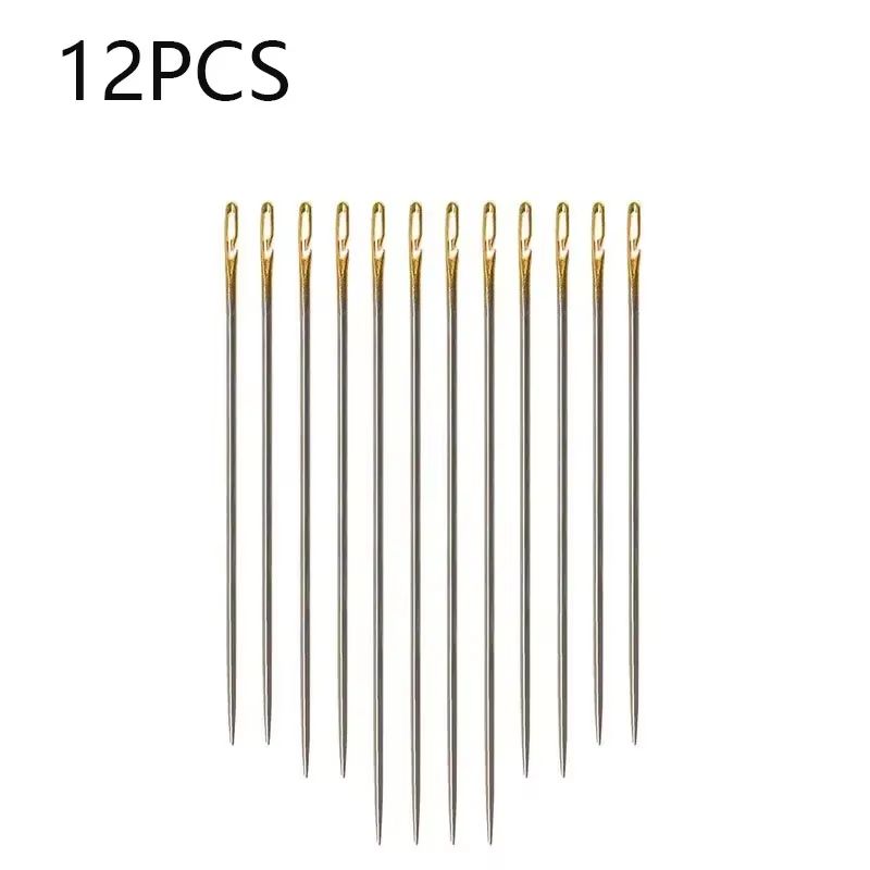 MultiSize Stainless Steel Sewing Needle Set Side Opening Household Hand Tools 6