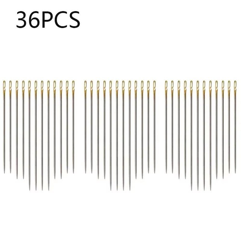 MultiSize Stainless Steel Sewing Needle Set Side Opening Household Hand Tools 8