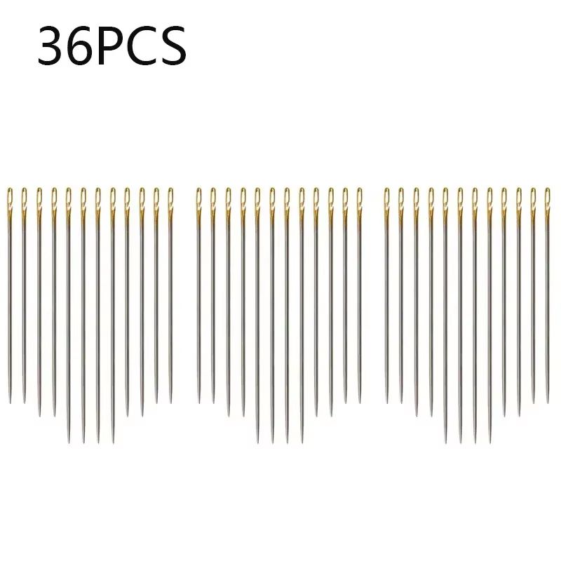 MultiSize Stainless Steel Sewing Needle Set Side Opening Household Hand Tools 8