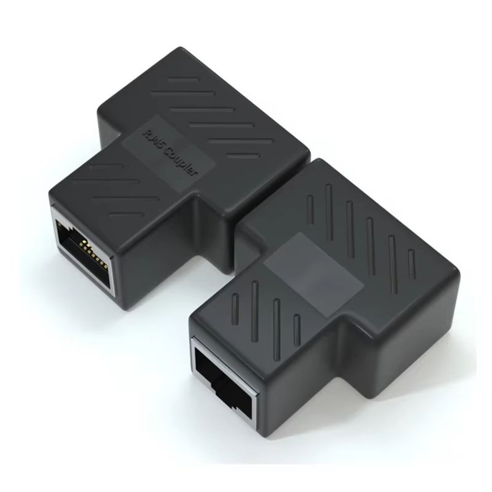 RJ45 Network Cable Splitter Extender Adapter Connector 8Core 4