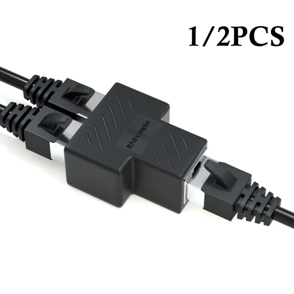RJ45 Network Cable Splitter Extender Adapter Connector 8Core 5
