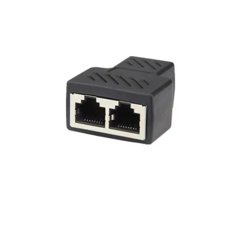 RJ45 Network Cable Splitter Extender Adapter Connector 8Core 6