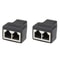 RJ45 Network Cable Splitter Extender Adapter Connector 8Core 7