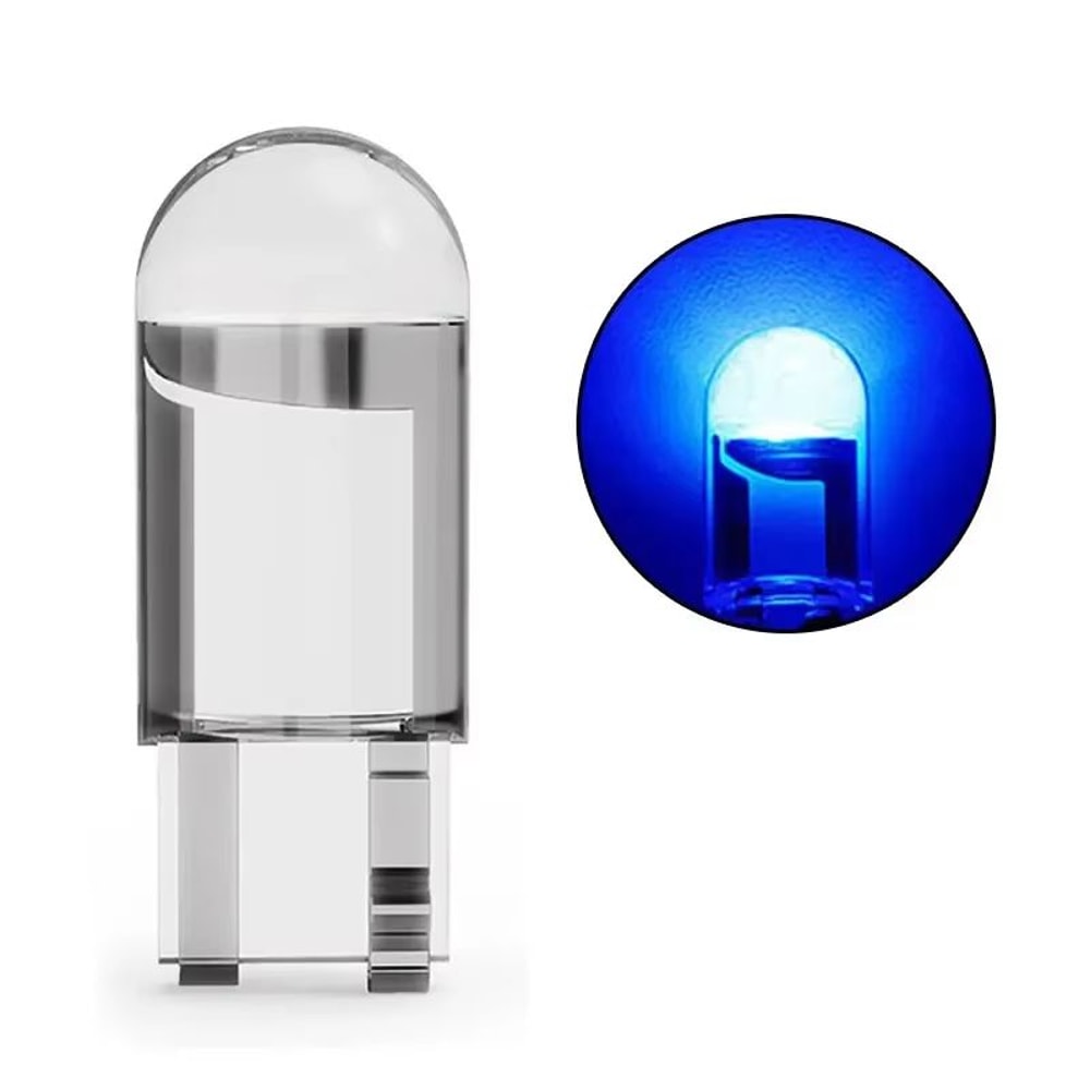 Canbus T10 LED Glass COB 6000K Car Light Bulb 5W For Dome Reading And License Plate 9