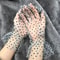 Sheer Mesh Dot Print Short Gloves For Party Dance And Club Wear 6