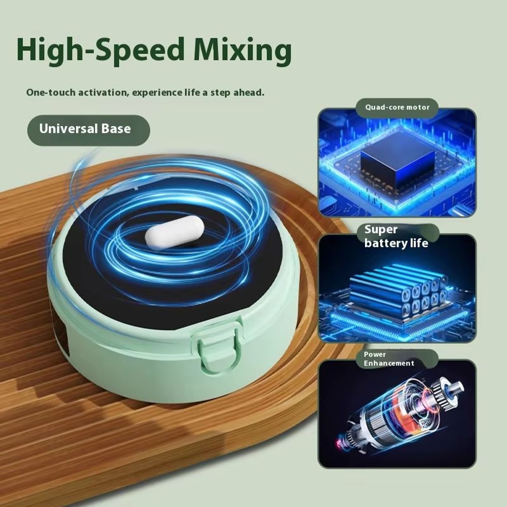 Smart Magnetic TemperatureMeasuring Automatic Stirring Cup Portable Electric Coffee And Milkshake M 3