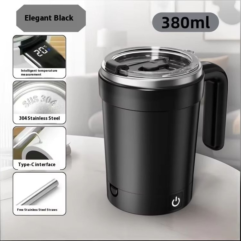 Smart Magnetic TemperatureMeasuring Automatic Stirring Cup Portable Electric Coffee And Milkshake M 6
