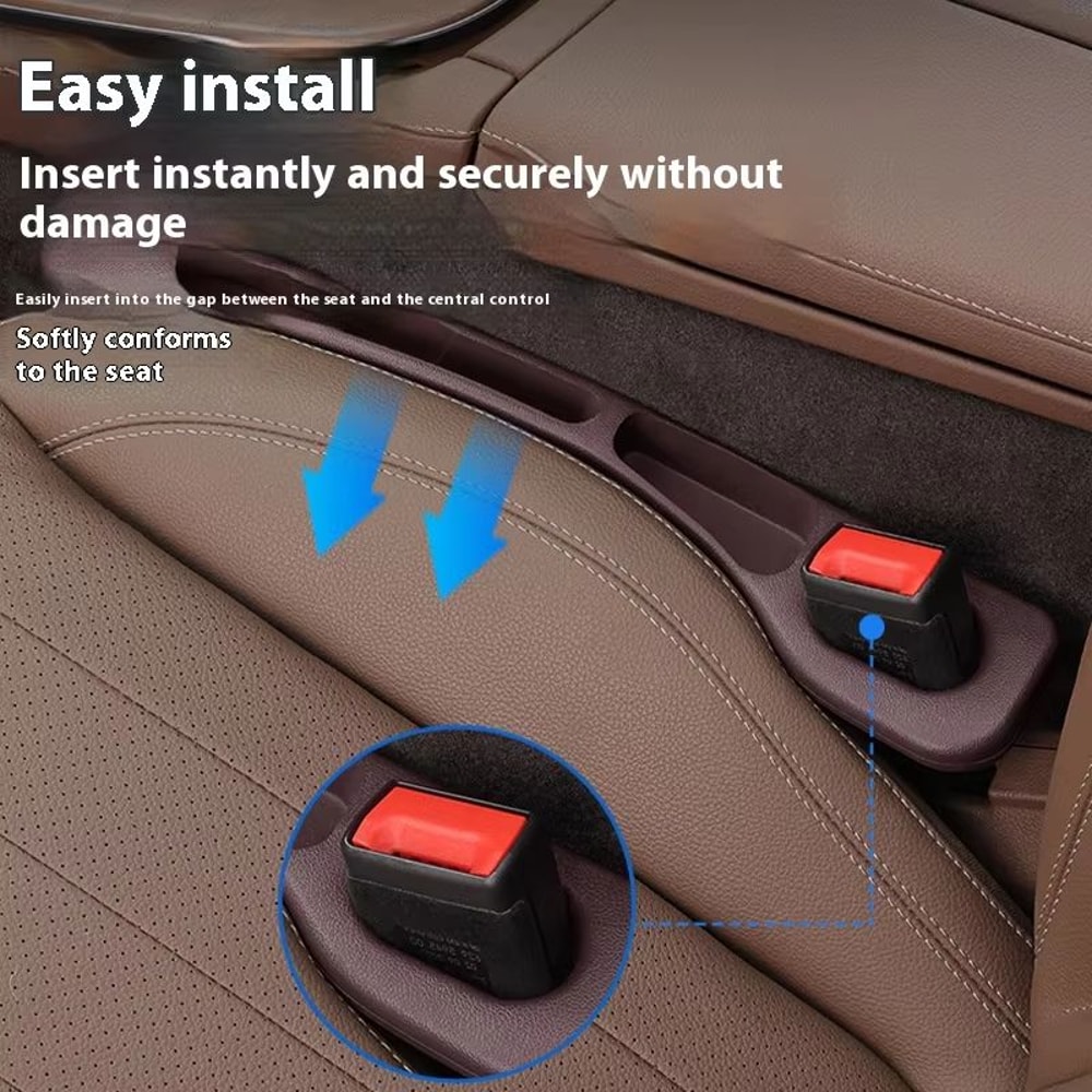 Automotive Car Seat Gap Plug AntiLeak Strip And MultiFunctional Storage Box Interior Organizer 5