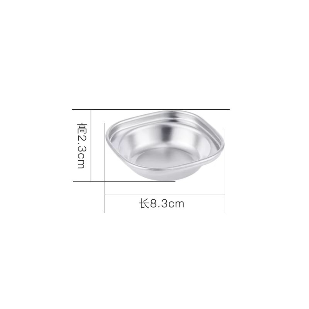 304 Stainless Steel KoreanStyle Dinner Plate And Multifunctional Sauce Serving Dish 7