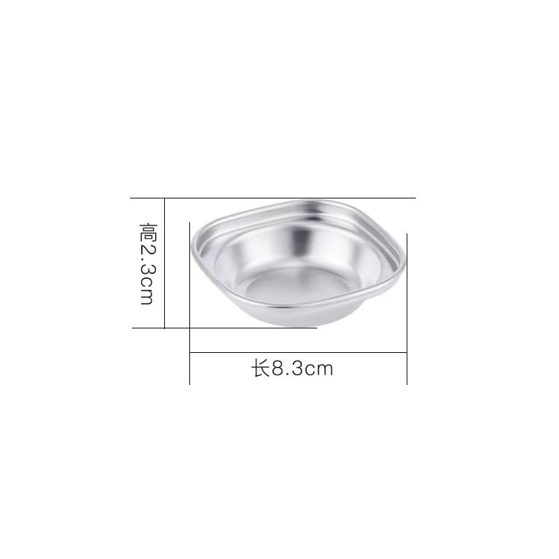 304 Stainless Steel KoreanStyle Dinner Plate And Multifunctional Sauce Serving Dish 7