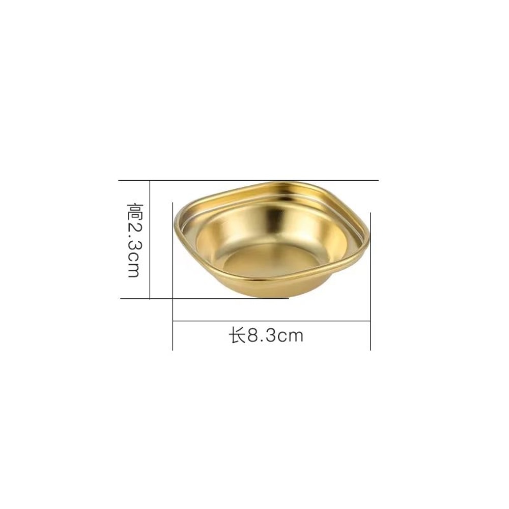 304 Stainless Steel KoreanStyle Dinner Plate And Multifunctional Sauce Serving Dish 13